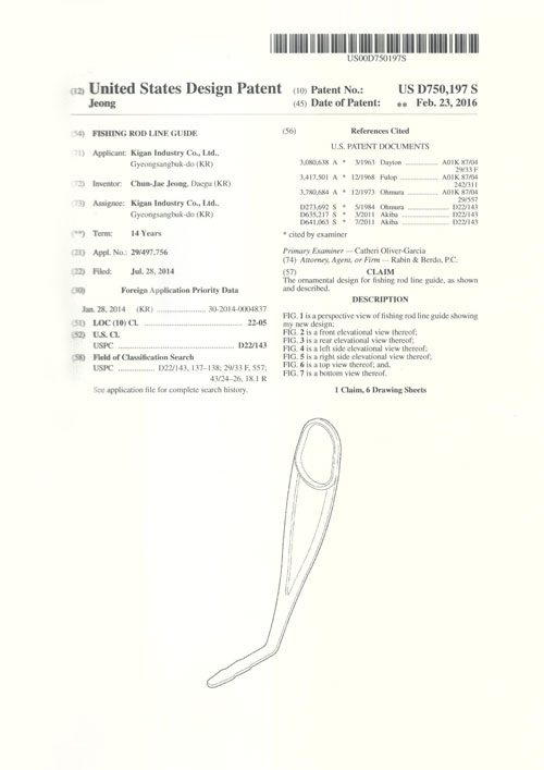 United States Design Patent Jeong